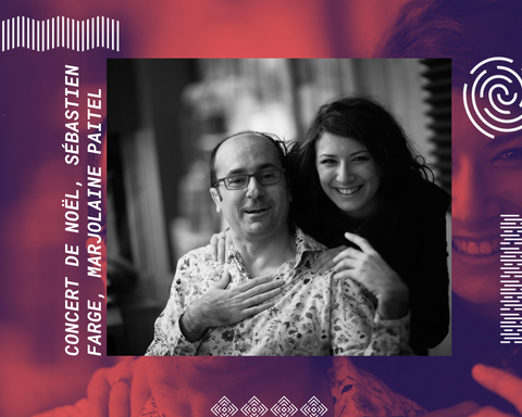 Photo noir et blanc de Sébastien Farge et Marjolaine Paitel